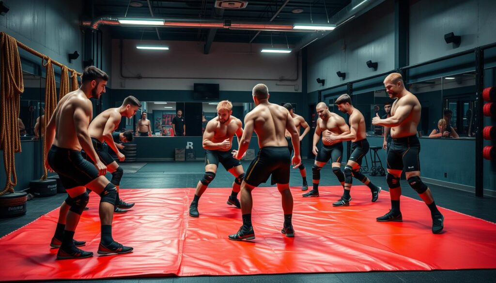 wrestling training