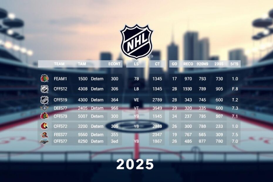 Nhl Standings Update 2025