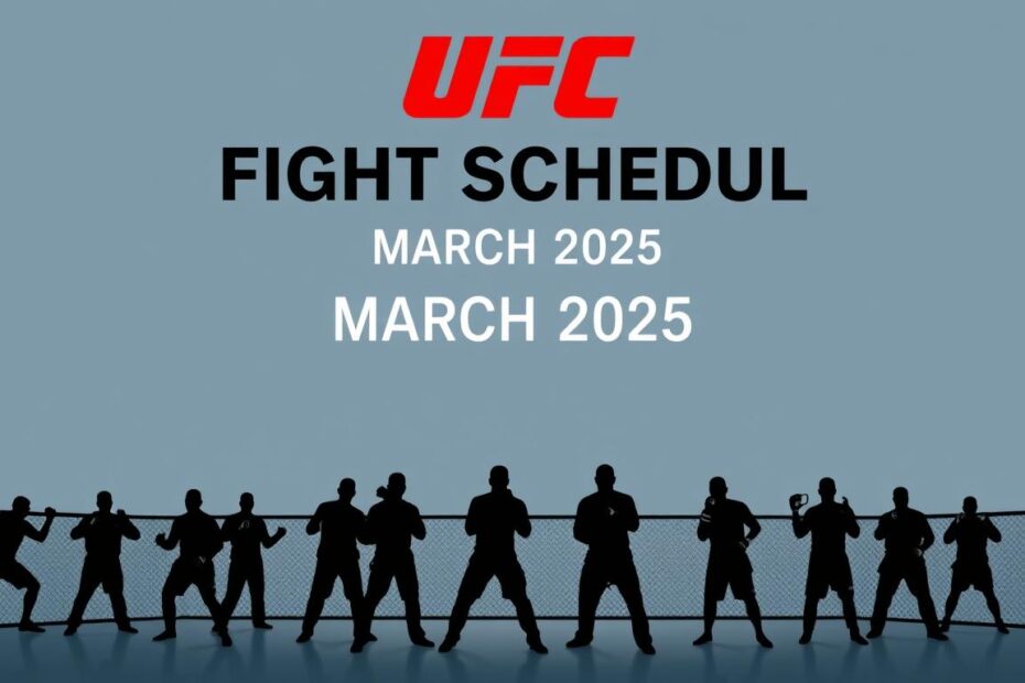 Ufc Fight Schedule March 2025